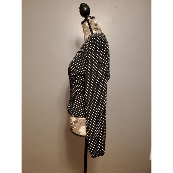 Free people long sleeve polka-dot blouse - Picture 4 of 6